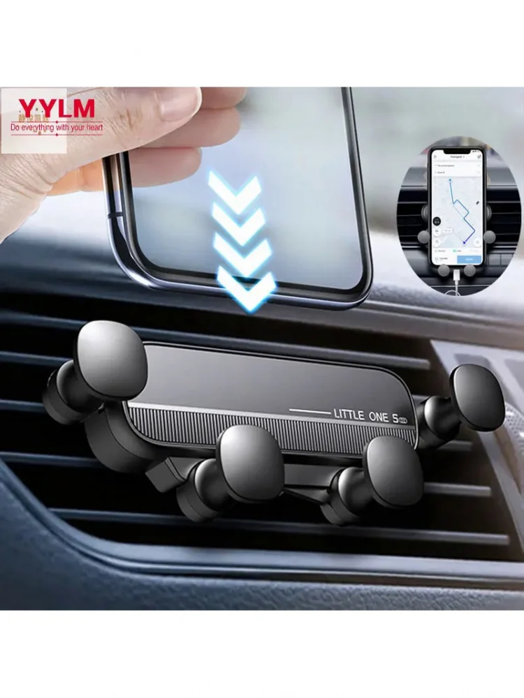Universele Gravity Autotelefoonhouder Ontluchter Mount Mobiele ondersteuning voor iPhone 13/12 Xiaomi - Automotive GPS-standaard - afbeelding 2