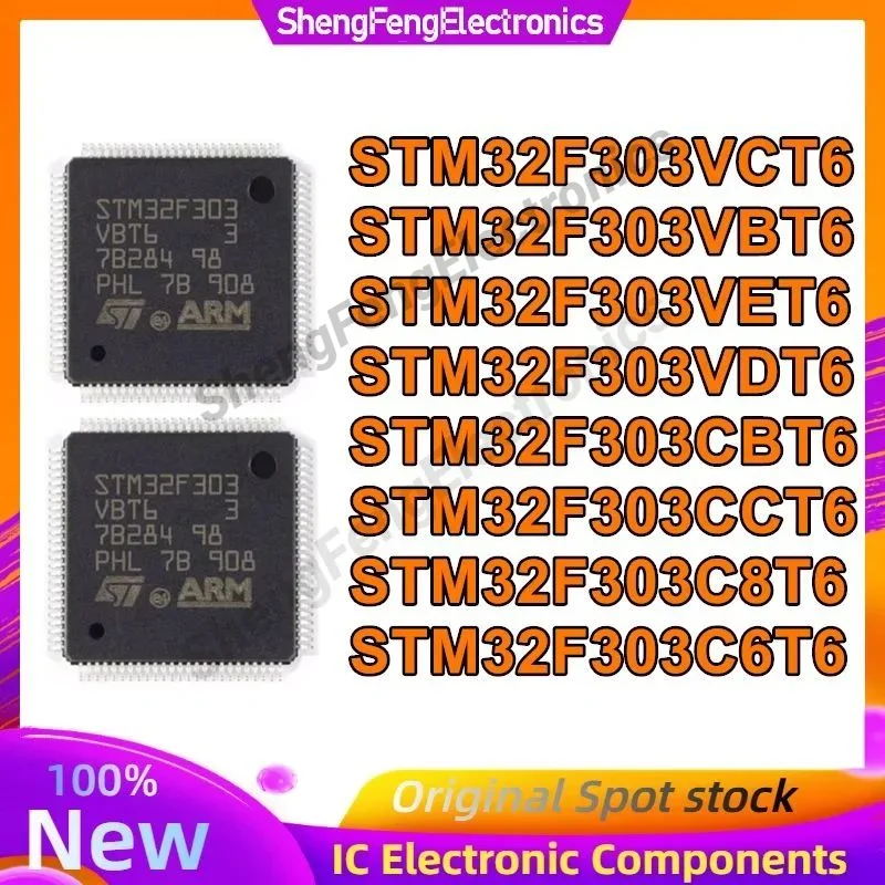

5PCS STM32F303VCT6 STM32F303VBT6 STM32F303VET6 STM32F303VDT6 STM32F303CBT6 STM32F303CCT6 STM32F303C8T6 STM32F303C6T6 in stock