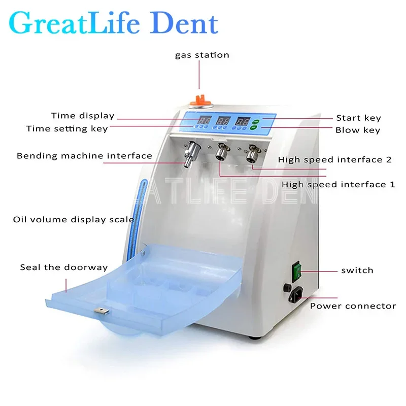 Dental Handpiece Handpiece Oiler Cleaning System Lubricant Device Maintenance Oil System Cleaner Lubricator Machine