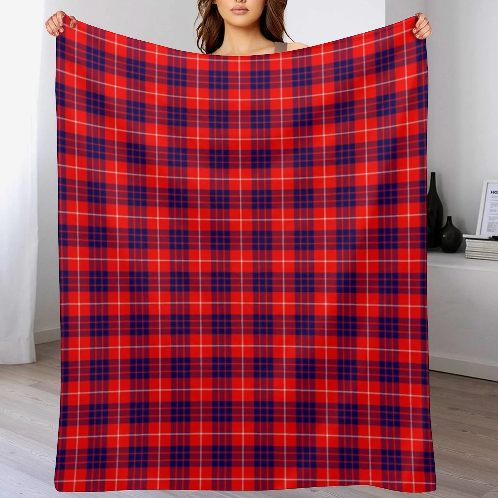 

Hamilton Modern Tartan Throw Blanket Breathable Lightweight Blanket for Adults Kids