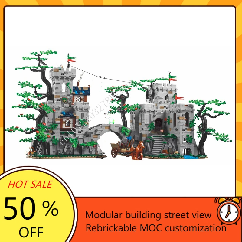 3396PCS Forest Stronghold Modular MOC Creative street view Model Building Blocks Architecture DIY Education Assembly Model Gifts