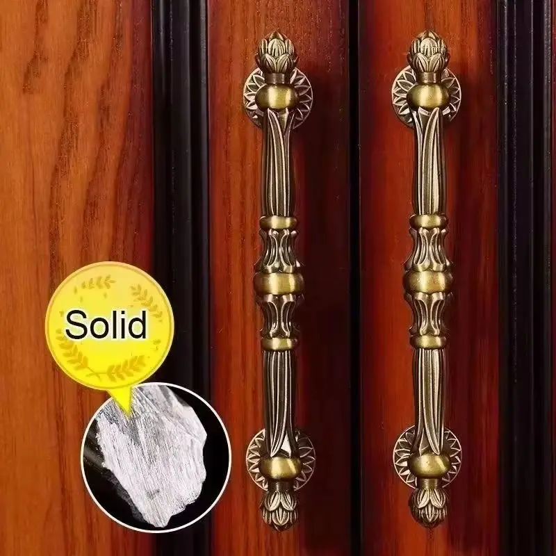 Retro 10PCS Solid Zinc Alloy Furniture Pulls Handles Drawer Knobs Cupboard Wardrobe Closet Dresser Shoe Cabinet Door Pulls Knobs
