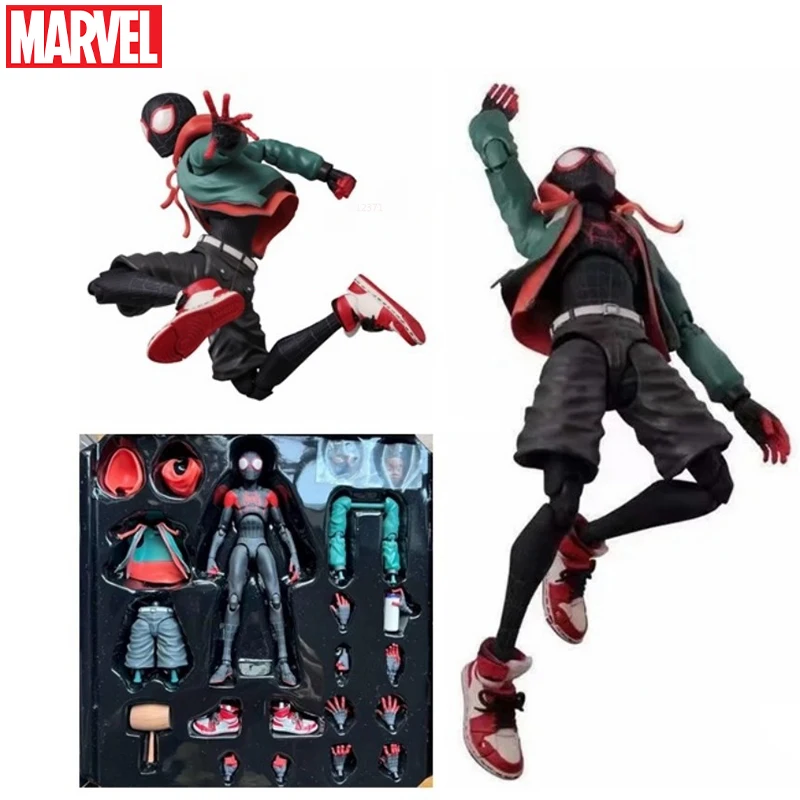 

Anime Legends Sentinel Figures Spiderman Spider-verse Miles Sv Shf Morales Peni Parker Pvc Action Figure Model Dolls Statue Toy