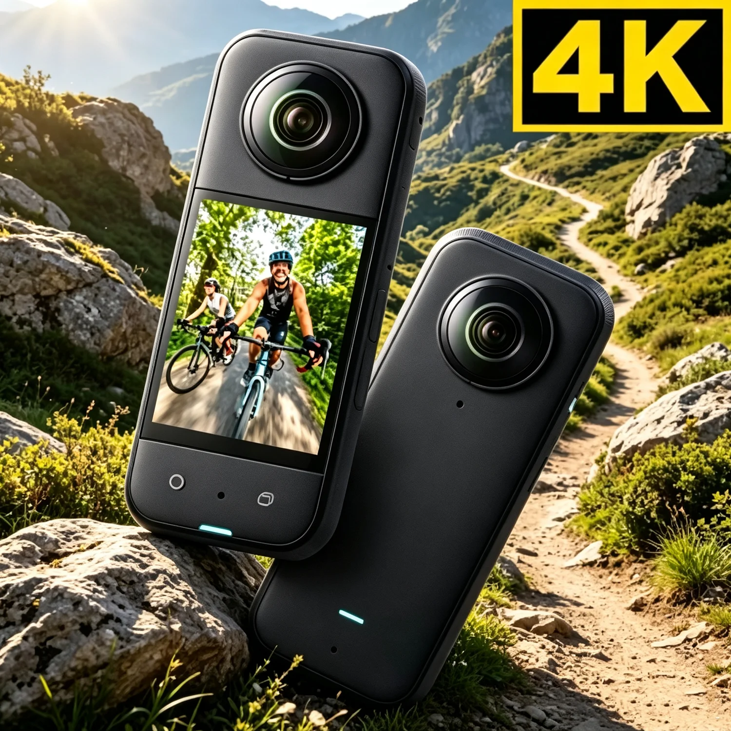 New 360 Active HDR Video Action Camera 4K 2K Single-Lens Camera Waterproof Stabilization 2.29