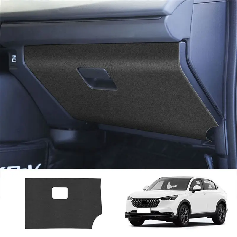 Car Lychee Leather Storage Glove Box Anti-Dirty Mat Cover For Honda XRV HR-V Vezel 2022 2023