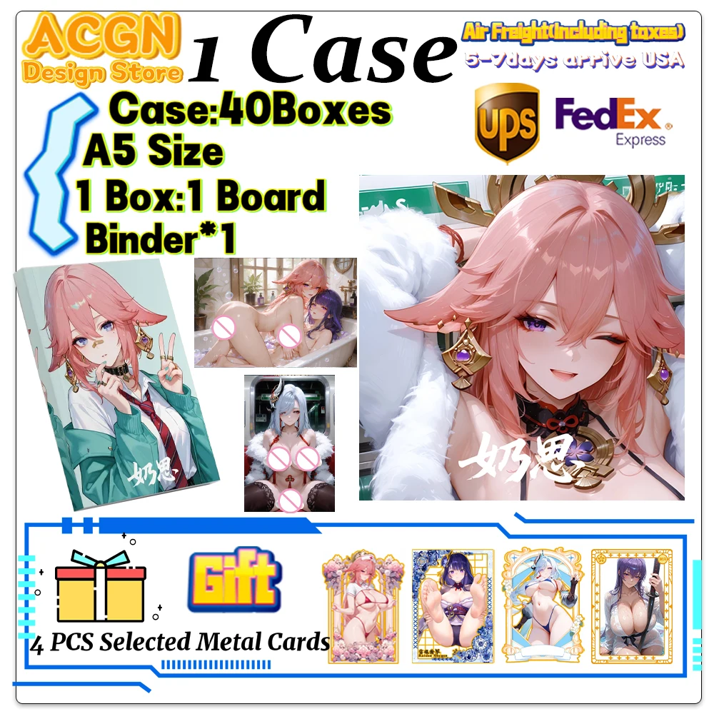 

Wholesale 2025 Newest Goddess Story Naisi 2 Collection Card Board Waifu Yae Miko Booster Box Doujin Toys Christmas Gifts