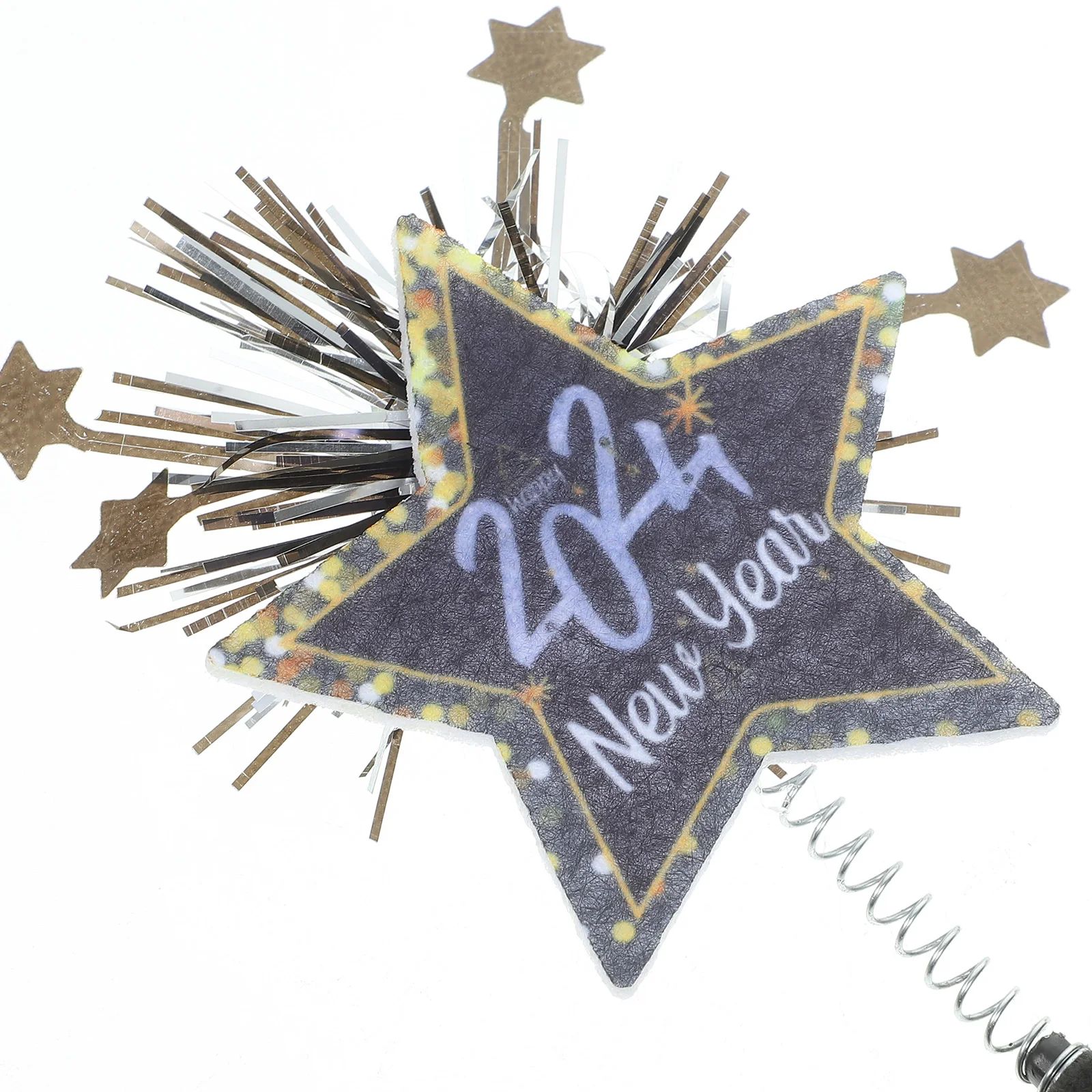 

Festive New Year Headband 2024 Christmas Party Hair Clasp Unique Headpiece Decorative Headwear Multi-Functional Soft Durable