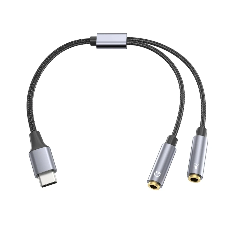 Kabel 3.5mm untuk Headphone Headset Adaptor Pemisah Mikrofon untuk PC Gaming, Speaker