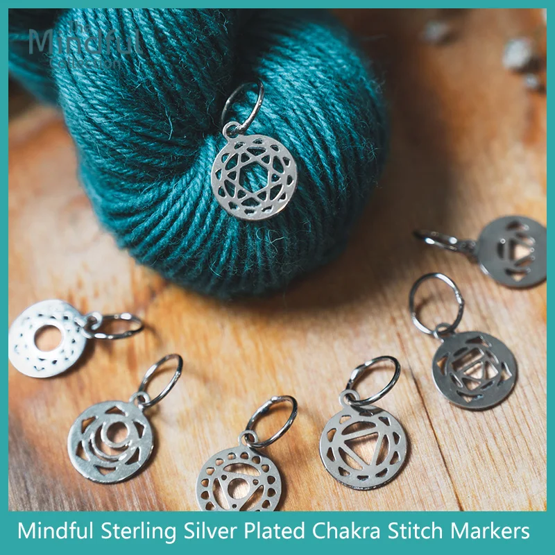 Knitters Pride Mindful Collection i pennarelli Charka placcati in argento Sterling