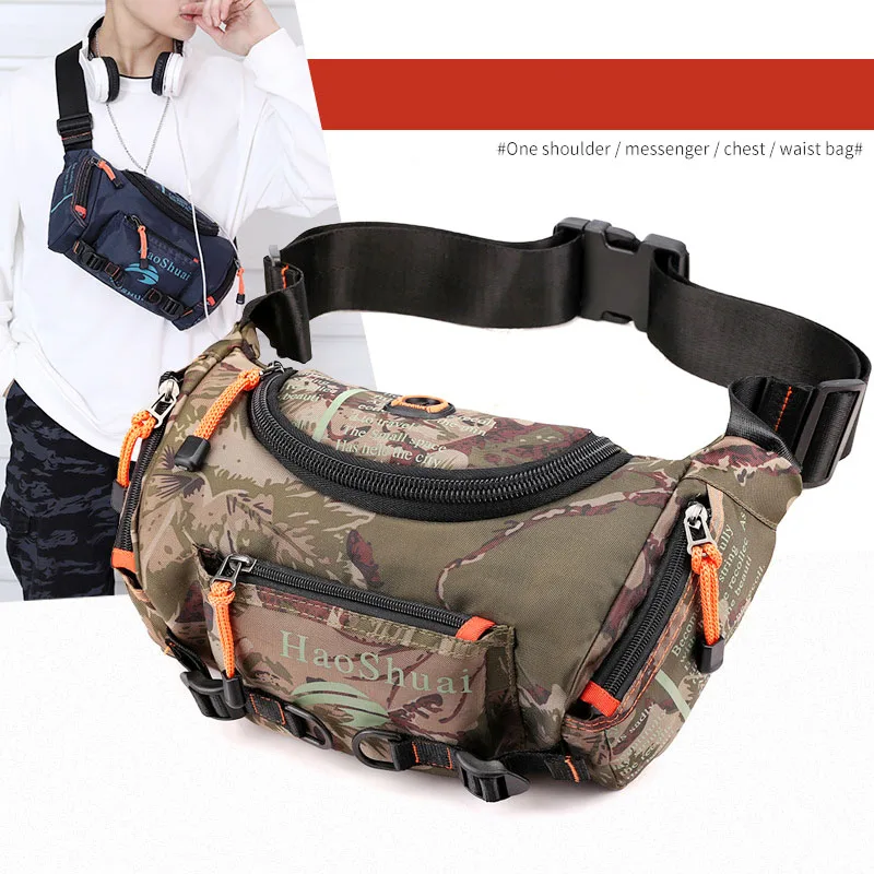 

TOP Quality Multifunctional Women's Men's Waist Bag Crossbody Shoulder Chest Pack Waterproof Hiking Cycling Large Capacity Bag