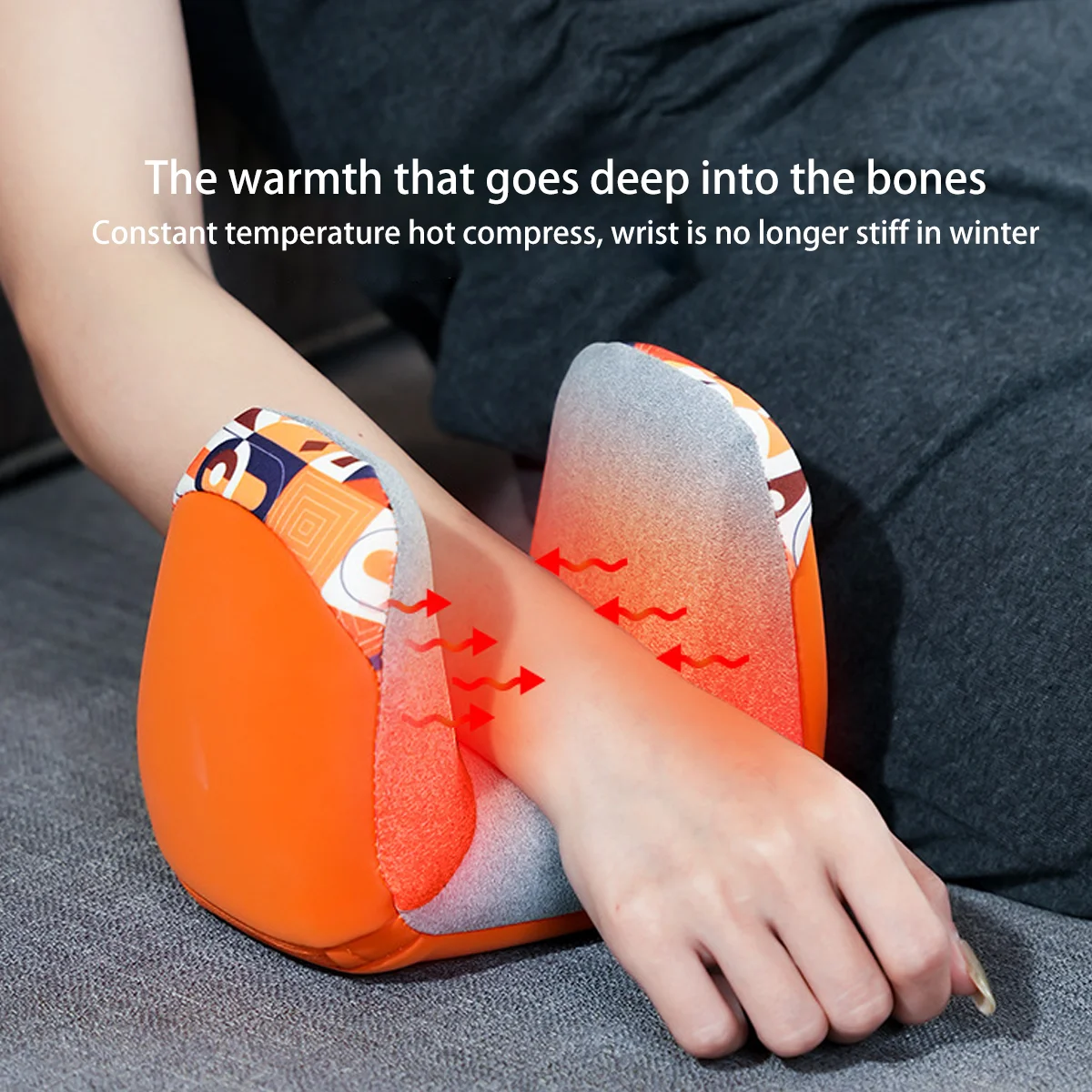 

Ручной массажер с подогревом и воздушным сжатием для суставов запястья и пальцев. Умное устройство для терапии рук с подогревом и 3D-разминанием для жесткого применения.