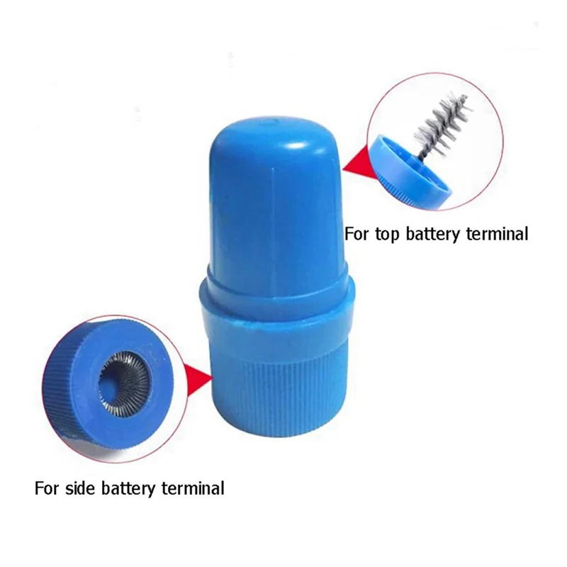 5 Set Car Battery Terminal Cleaning Brush Set - Manual Cleaning Tools For Automotive Detailing