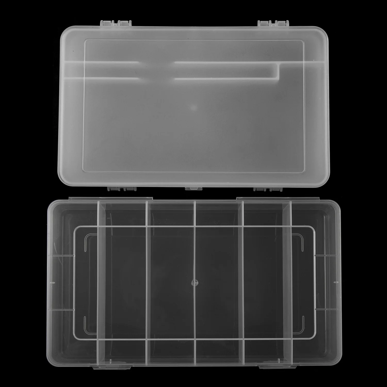 Dual-Open 2-Tier Super Capacity Pp Storage Box for Nail Tools Gel Polish Empty Nail Art Organizer Brush File Manicure Container image 6