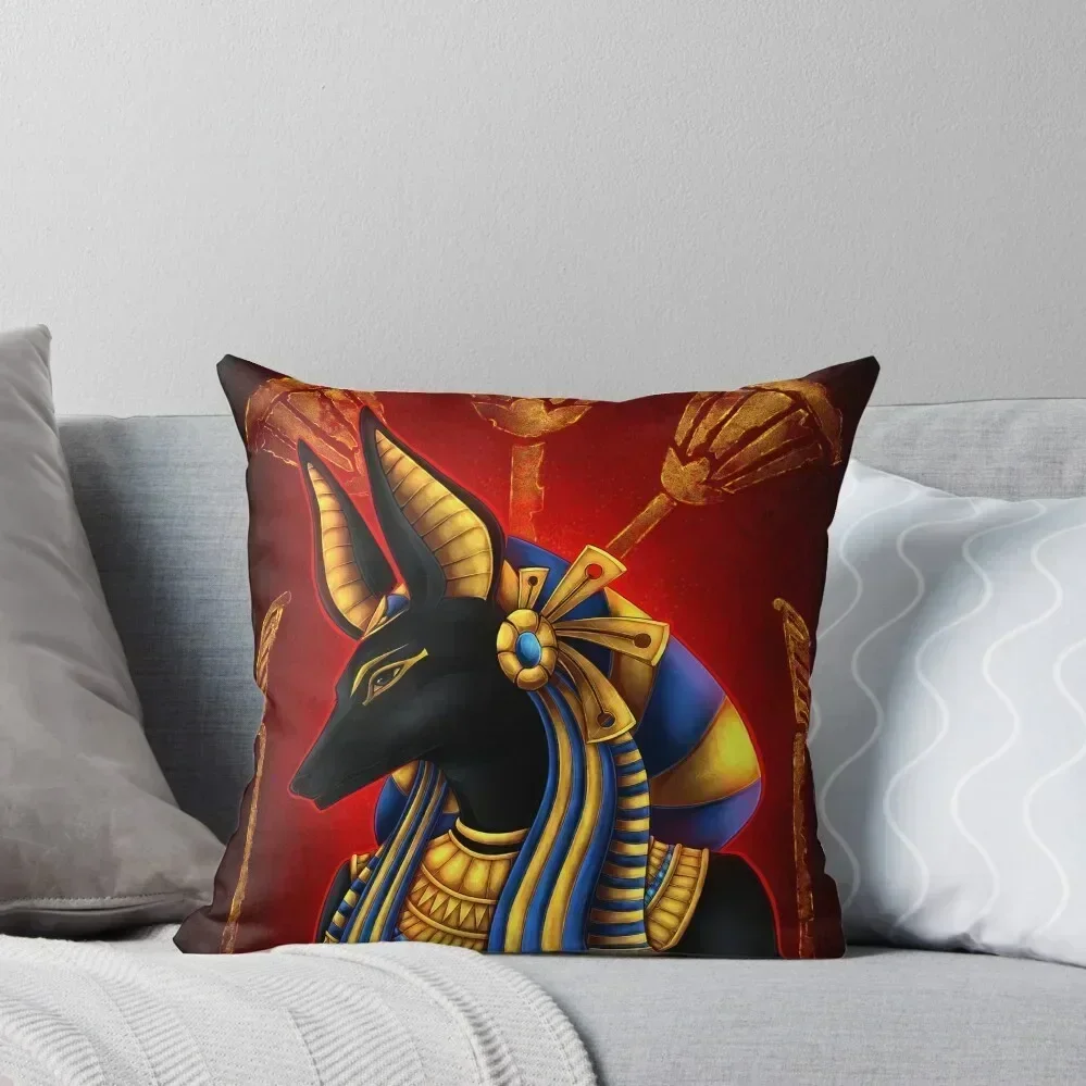 Anubis Throw Pillow…