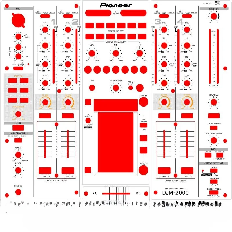 DJM2000 skin suitable for Pioneer controllers