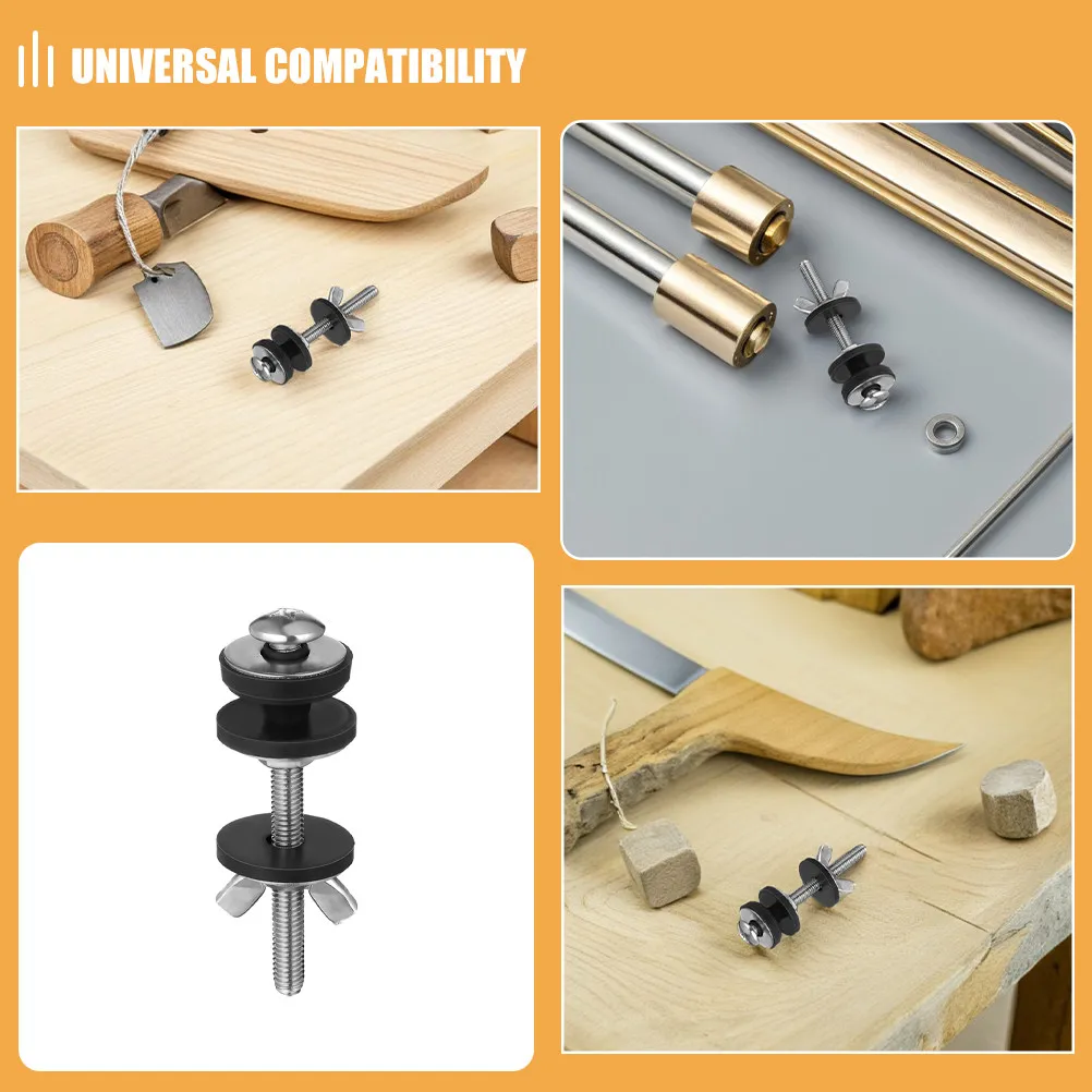 4 Pcs Stainless Steel Toilet Seat Screws Bowl Tank Parts Heavy Duty Bolt Bolts for