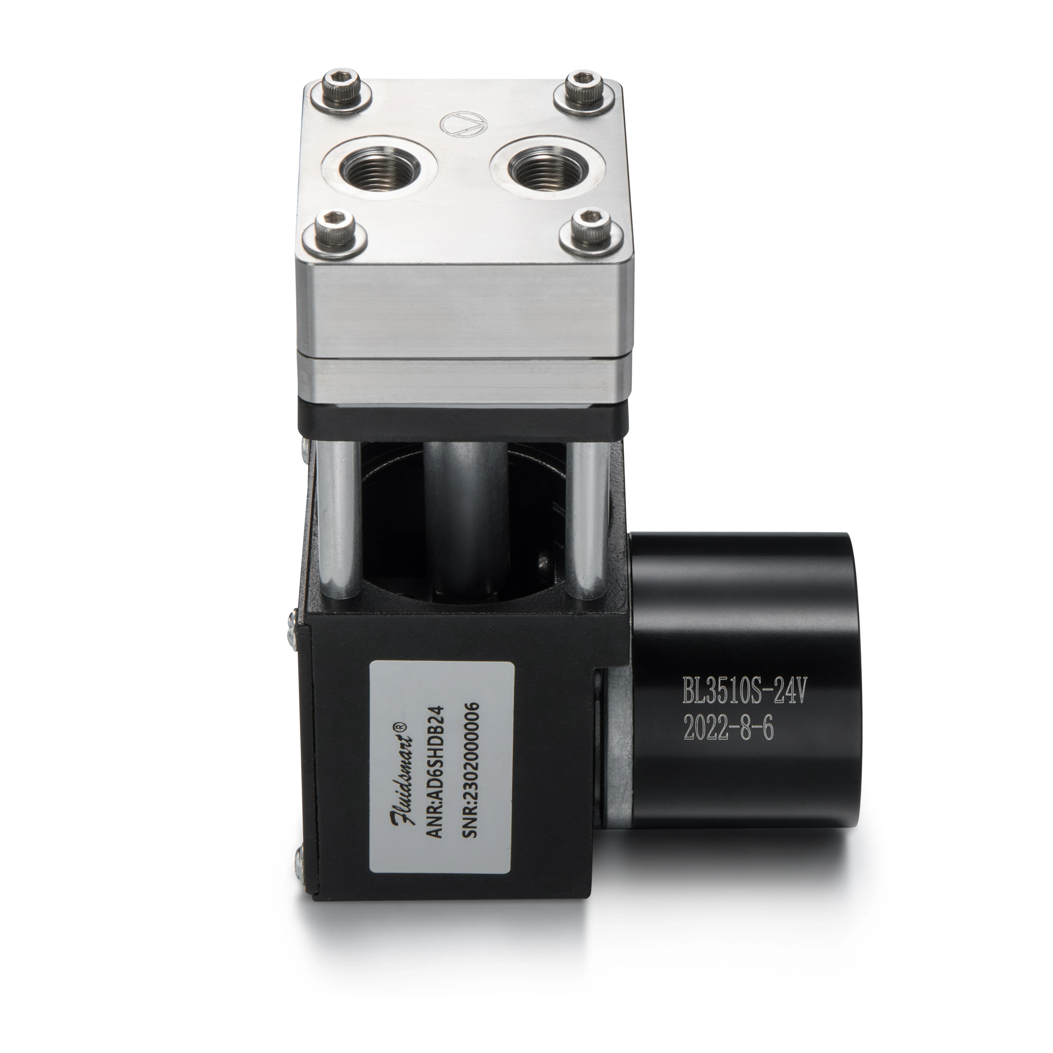 7L/دقيقة تدفق الهواء شفط مضخة الحجاب الحاجز الصغيرة تيار مستمر فرش السيارات 24 فولت ارتفاع درجة الحرارة مايكرو مضخة تفريغ لتحليل المختبر