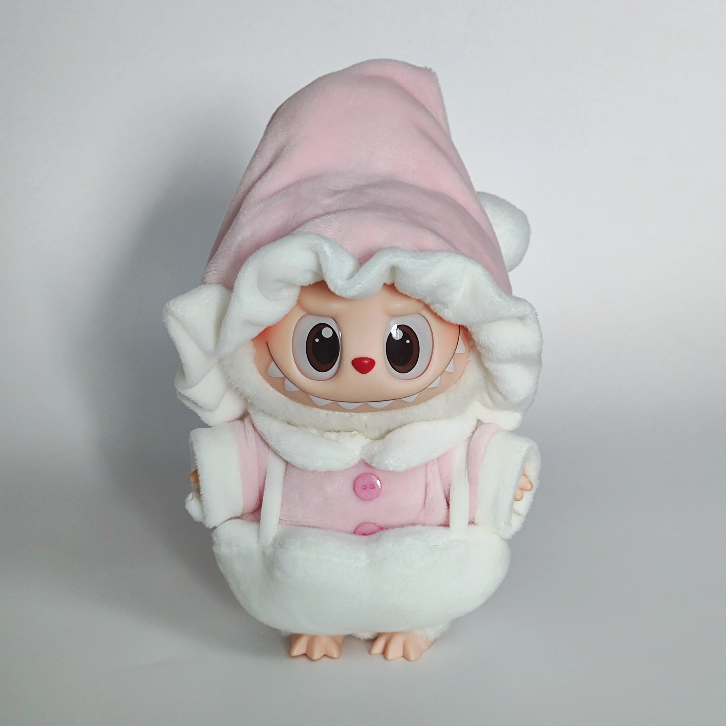 15-17 سنتيمتر ملابس لابوبو الصغيرة اللطيفة ، قلادة لابوبو ، لعبة قطيفة ، مجموعة ملابس الدمية ، الملحقات والألعاب