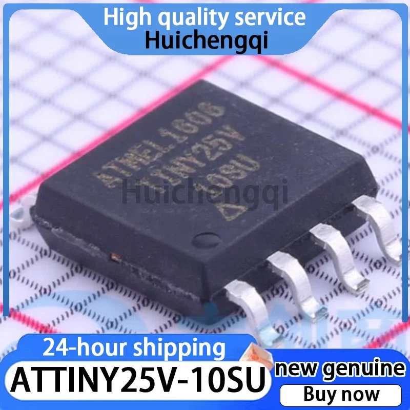 2PCS Genuine ATTINY25V-10SU Screen Printed TINY25 Package SOP-8 Microcontroller (MCU/MPU/SOC)