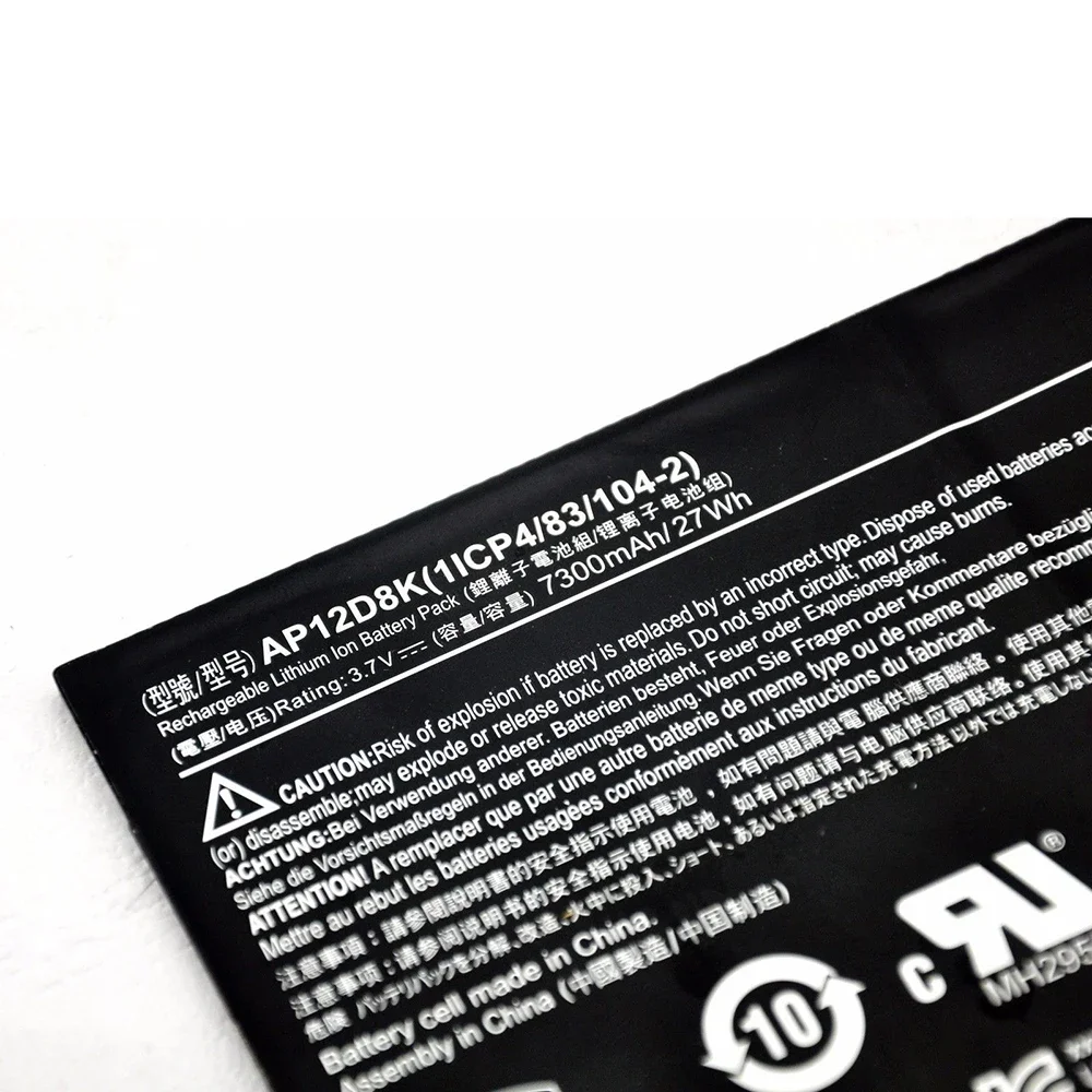 Brand New Original AP12D8K 3.7V 27Wh Laptop Battery for Acer Iconia Tab A3-A10 A3-A11 W510 W510P