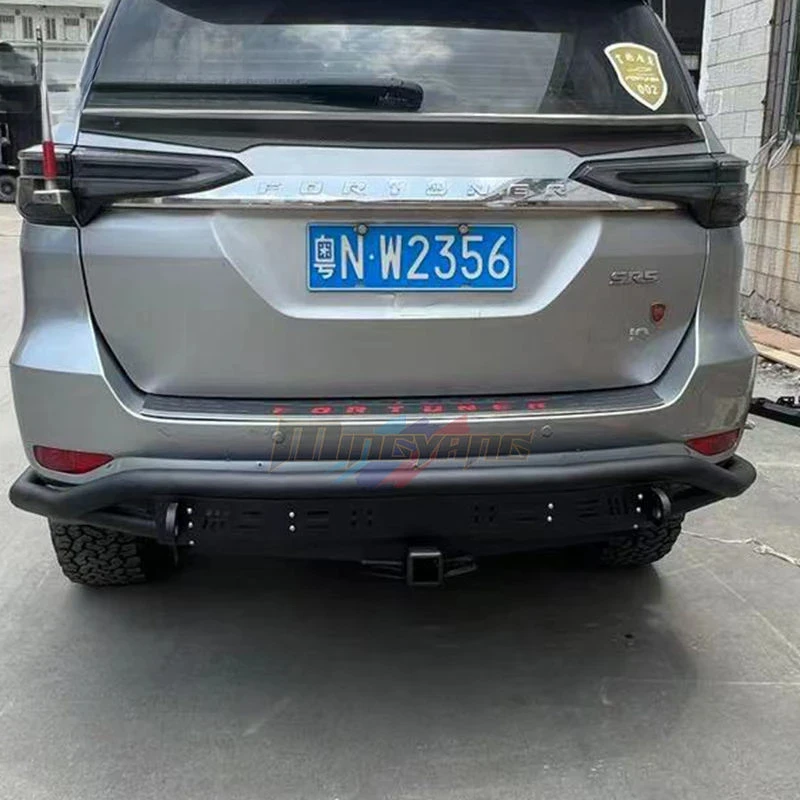 

Rear Steel Guard Bull Bar Off Road Parts 4X4 Offroad 2016+For Fortuner Bar