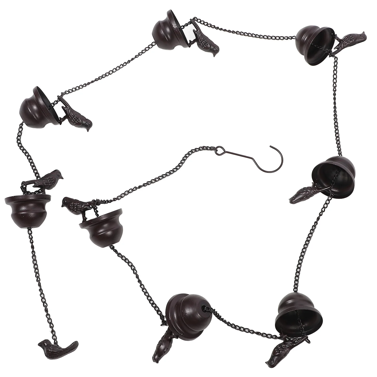 

1pcs Metal Rain Chain Decor Hanging Iron Chains for Gutters Outdoor Decorative Wind Chime Garden Replacement Downspouts