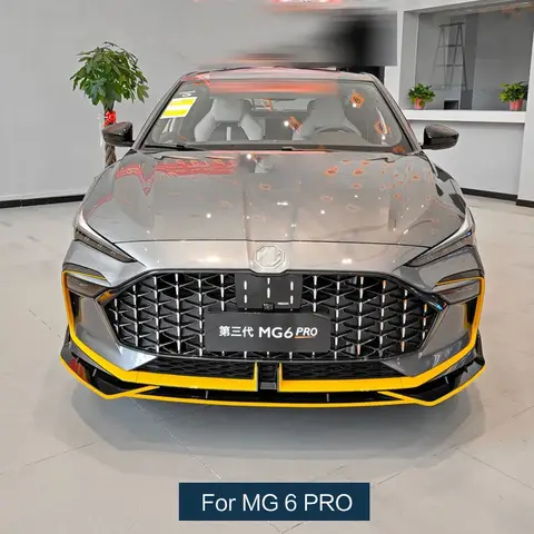 Front Skirts for Morris Garages 6 Splitter Car Body Kit MG6 PRO 2020 To 2023 Bumper Lip Spoiler Accessories Transform Style 8 best sales mg6 body kit - №2