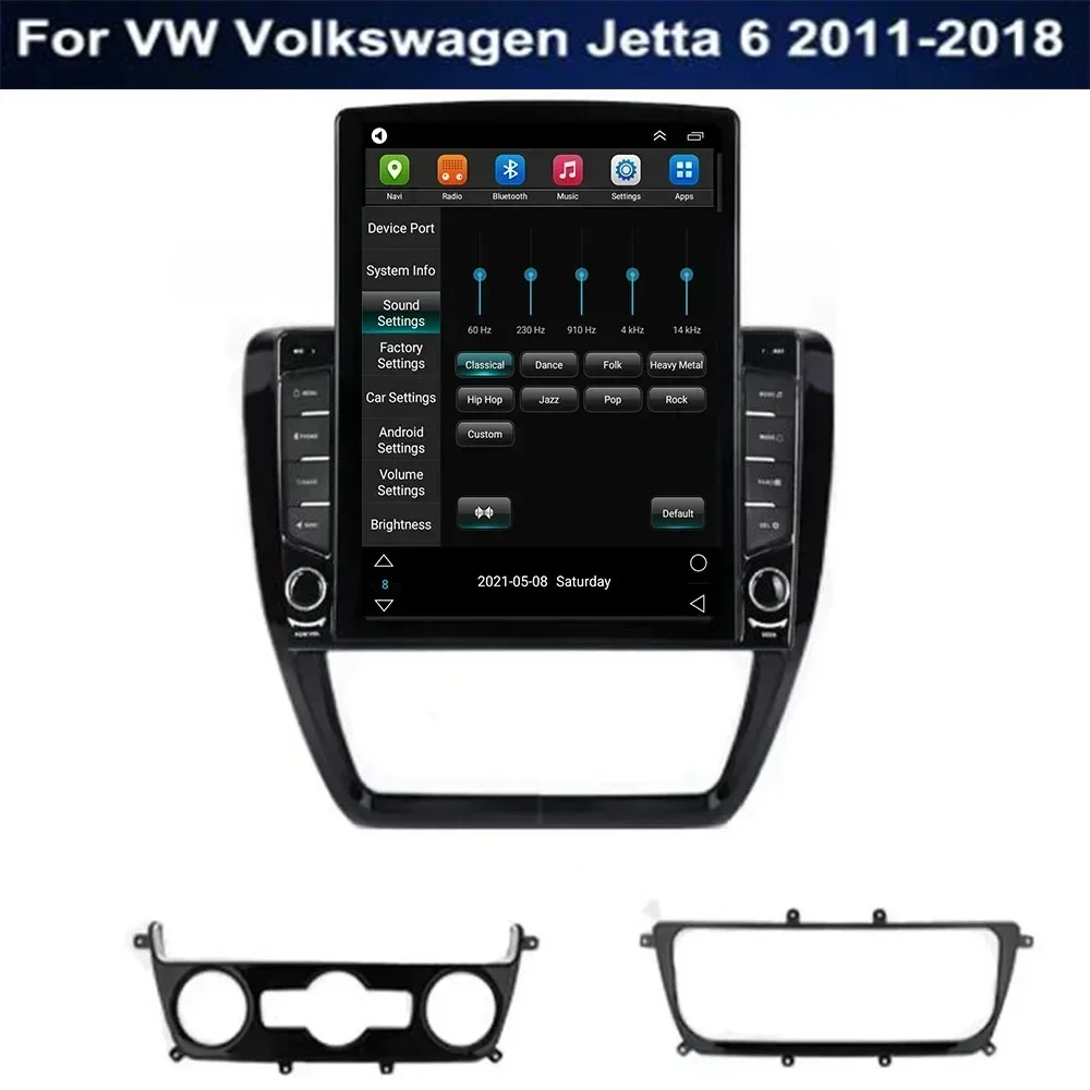 Autoradio Android 13 de 9.7 Pouces, Navigation GPS, RDS, Lecteur Vidéo, Limitation, pour Voiture VW Volkswagen Jetta 6 (2011-2038)