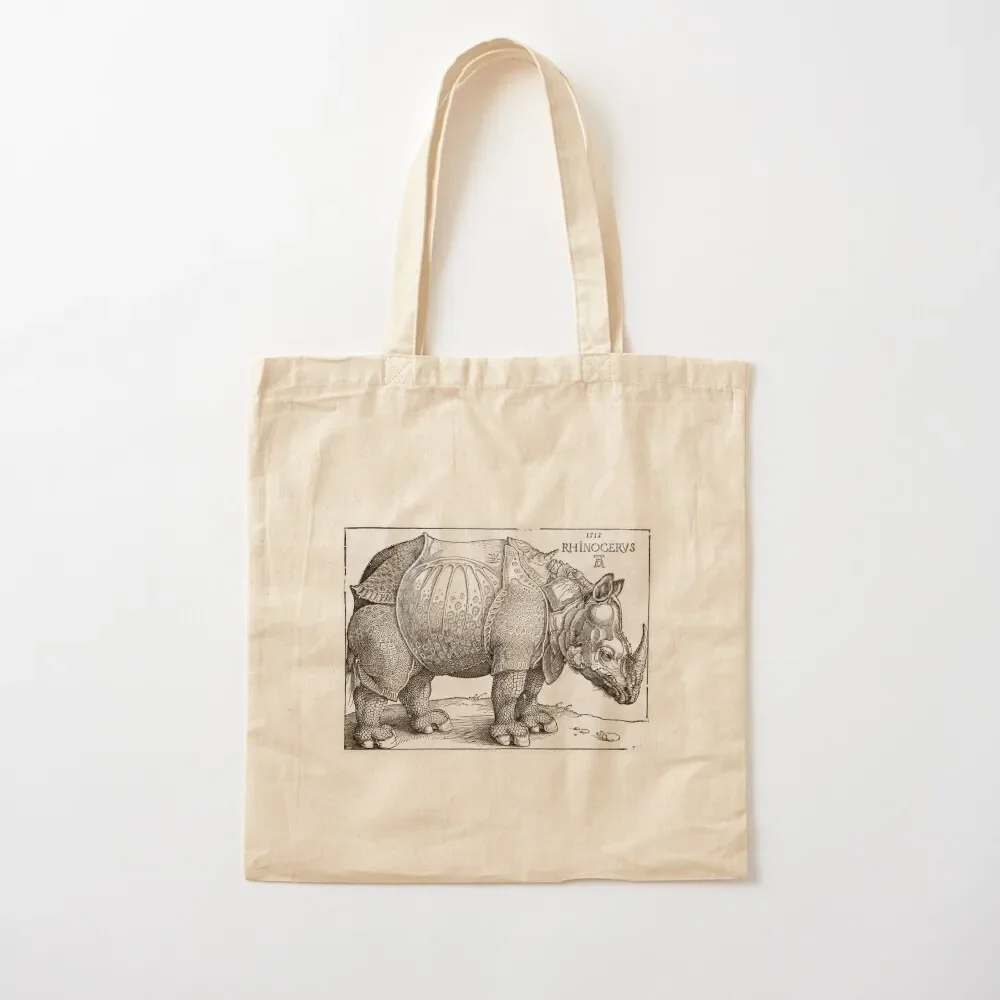 

Albrecht Durer Rinoceronte Rhinoceros 1515 wood engragving ink original fine art HD High Quality Tote Bag Handbags Tote Bag