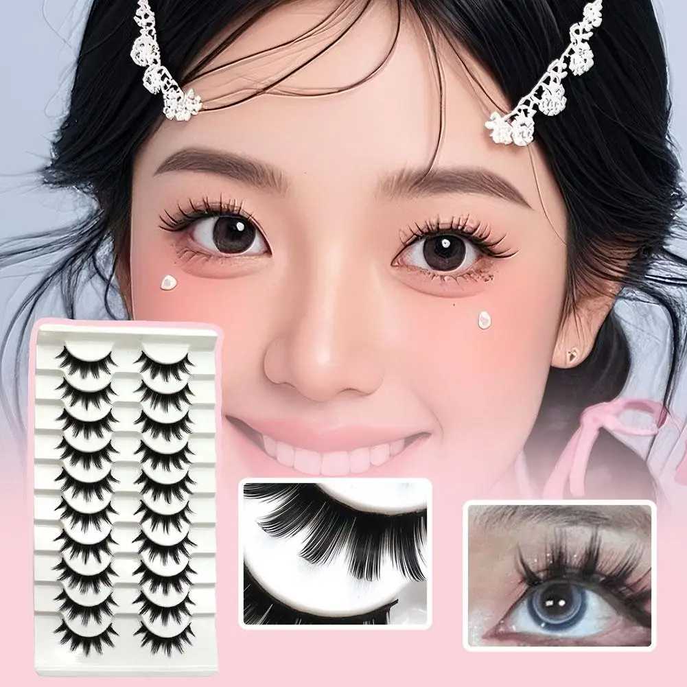 كامل قطاع الرموش وهمية ثلاثية الأبعاد الروسية سميكة كبيرة الشيطان الرموش المنك ماكياج تمديد فو الطبيعية رموش طويلة V3G9 #2