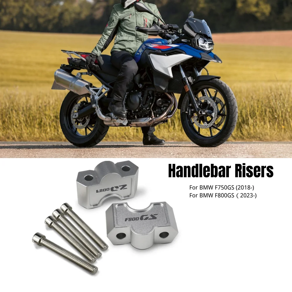 F800GS Handlebar Riser For BMW F750GS 2018- F800 GS 2023- Height Adjustment 30mm Motorcycle Handlebar Raise Mount Extend Adapter