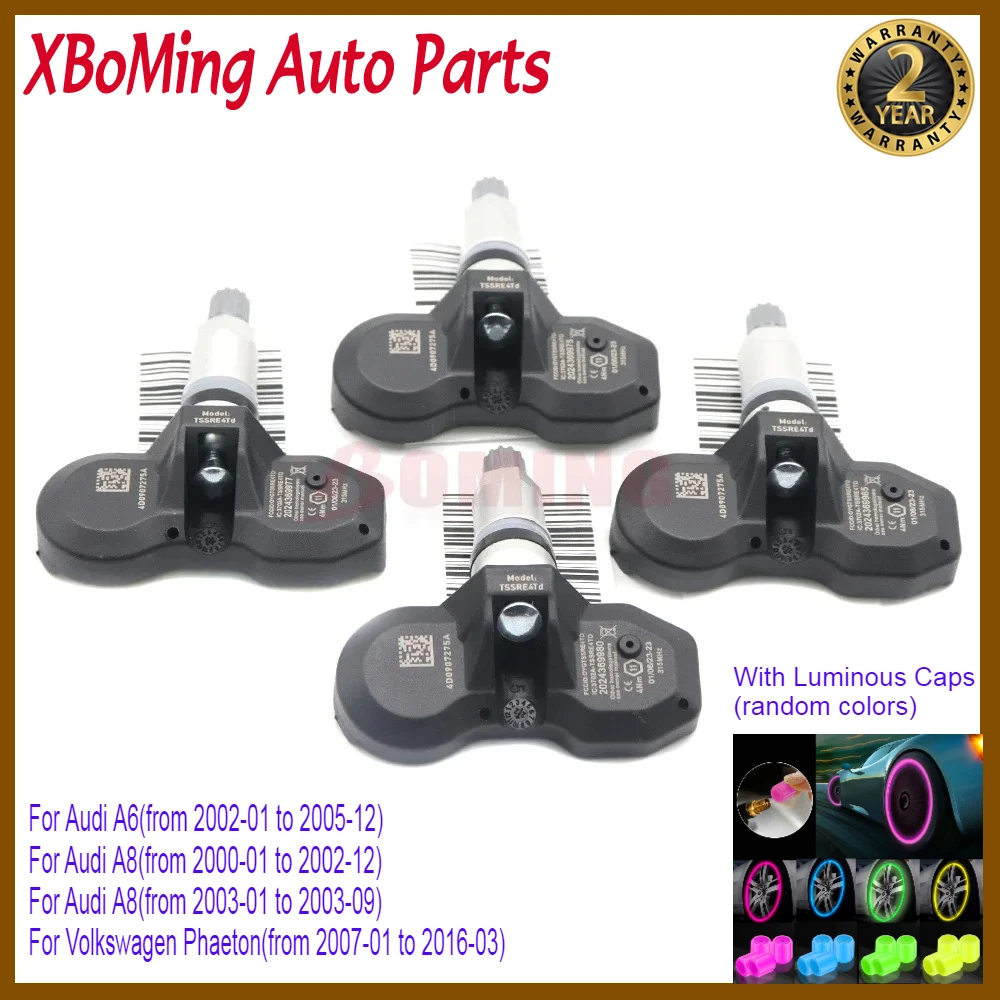 

Автомобильный датчик TPMS 315 МГц, датчик давления воздуха в шинах, система датчика для Audi A4 A8 Volkswagen Phaeton 4D907275D 4D0907275A