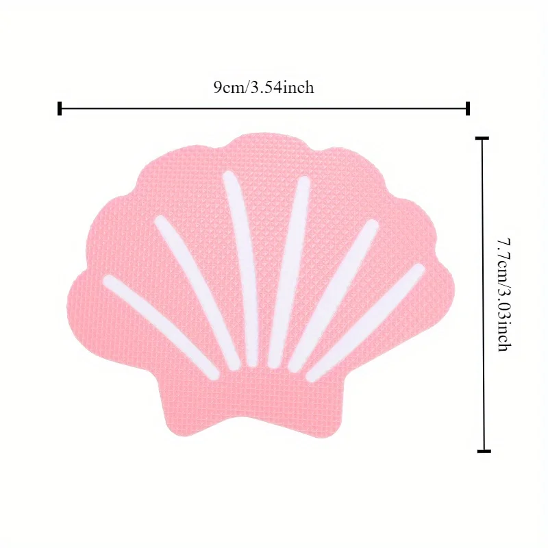 Anti slip silicone bathtub sticker, shell bathroom sticker, shell shaped anti slip sticker