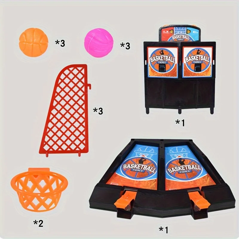 Mini jouet de fronde de basket-ball britannique, doigt passionnant, jeu de construction de compétences amusantes pour les fêtes, cadeau parfait pour les parents et les enfants