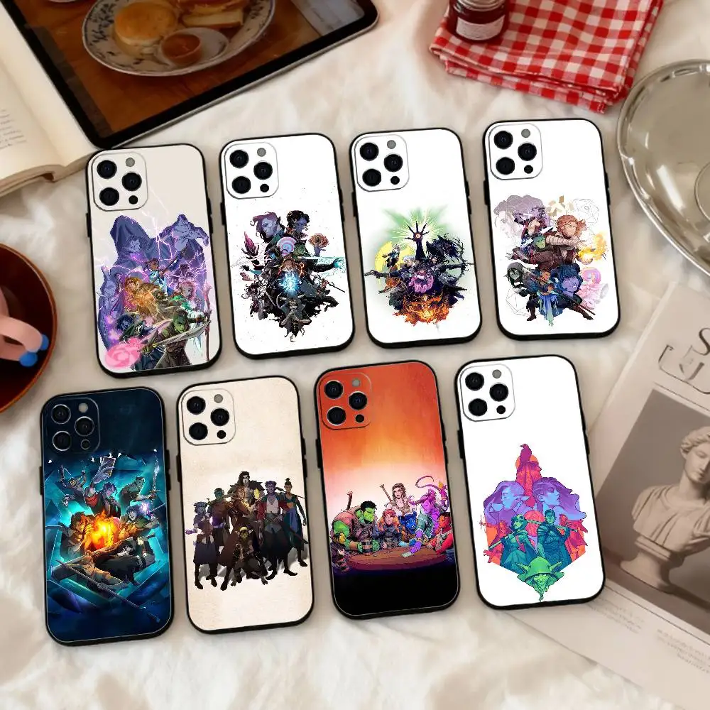 Funda de Silicona Suave para Teléfono con Diseño de Epic Fantasy T-The Mighty Nein, Compatible con iPhone 17, 16, 15, 14, 13, 12, 11, X, XR, Plus, Pro, Max, Plus