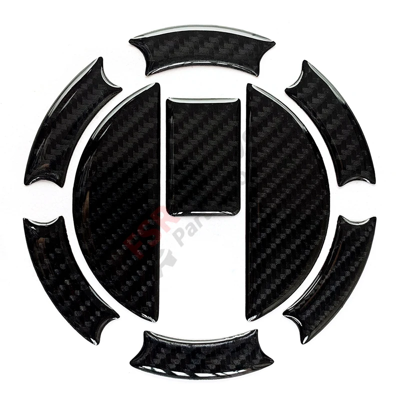 Carbon fiber pattern fuel tank cap sticker for Aprilia 750 900 GPR150 125 Triumph 800 675