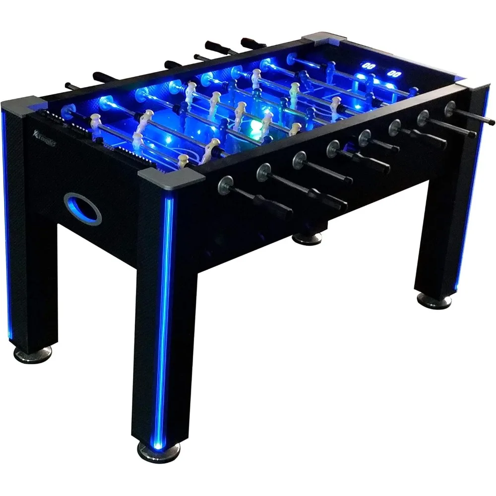 Foosball Table,  Azure LED Light Up Foosball Table, 55