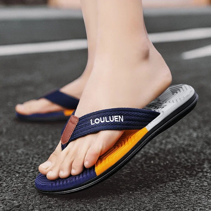 Beach Outdoor Sandals Summer Flip Flop Men High Quality Non-Slip Flip Flops Men Fashion Casual Slippers Men Chinelo Masculino