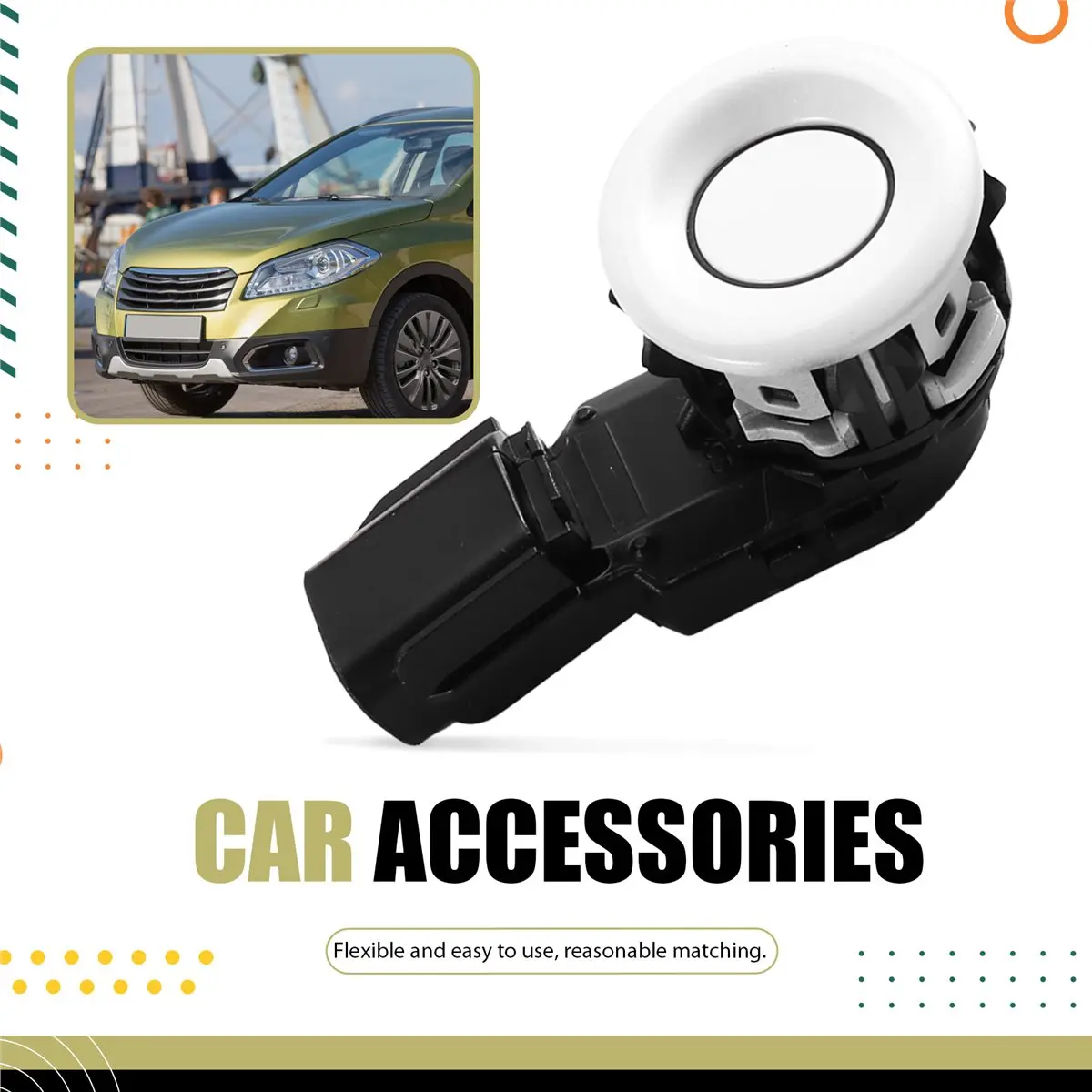 78g-white-4pcs-new-pdc-bumper-parking-sensor-ultrasonic-sensor-for-land-cruiserautomotive-parts-accessories