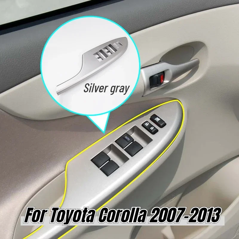 1PC For LHD For Toyota Corolla 2007 2008 2009 2010 2011 2012 2013 Power Electric Window Lift Control Switch Panel Cover Frame