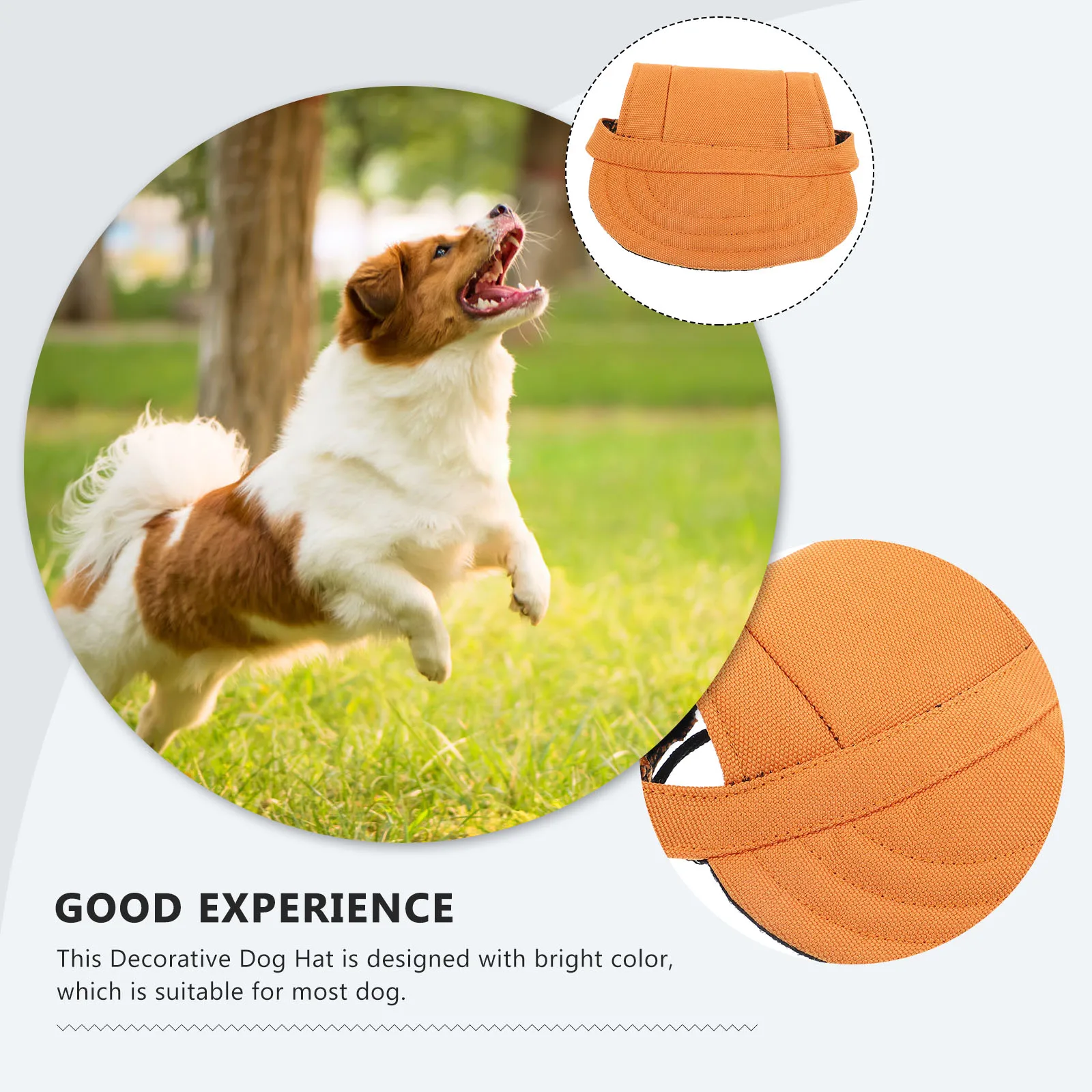 

Dog Hat Pet Baseball Cap Outdoor Cute Doggie Hats Decorate with Ear Holes Cooling Caps for Dogs