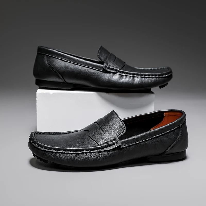 Mocassins de luxo masculino, vestido juvenil da moda, mocassins formais de festa, mocassins masculinos, Inglaterra, Elegante, Novo, Primavera, Verão