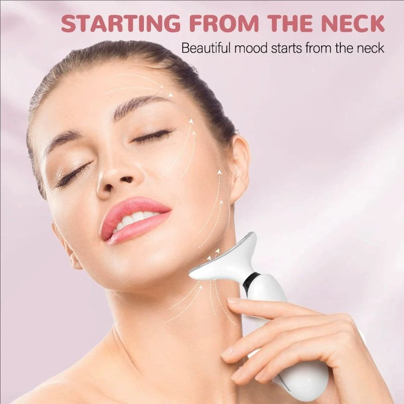 Neck Face Lifting Beauty Device 7 Colors Multi Functional Beauty Instrument EMS Massager Facial Lift Machine Home