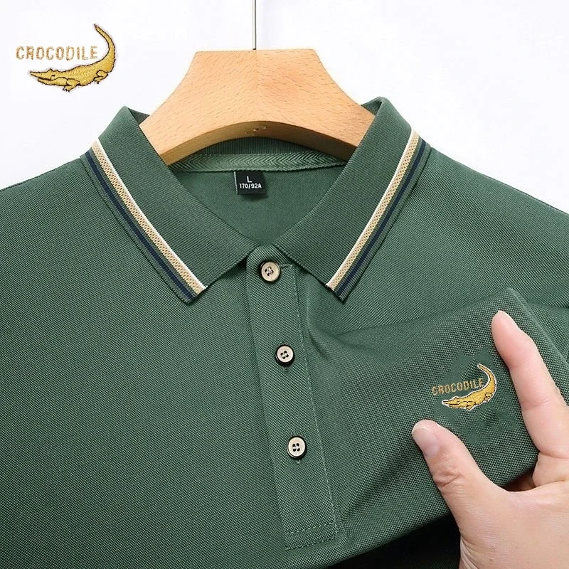 Summer New High Quality Short Sleeved Polo Shirt for Men Luxury Fashion Business Leisure Comfortable Breathable Cool T-shirt Top