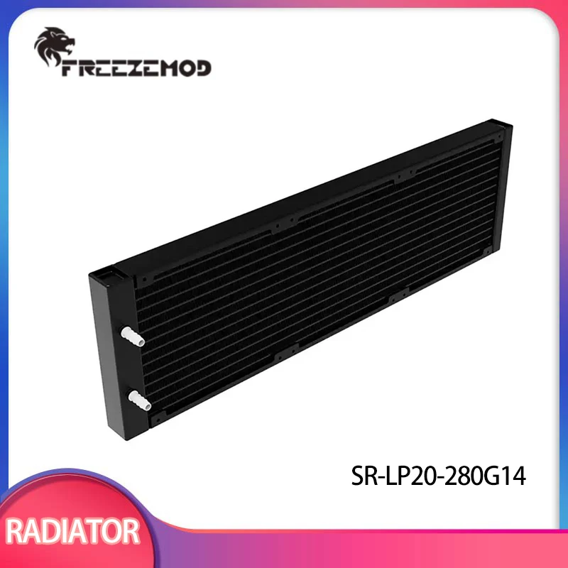 

FREEZEMOD Water Cooler 420mm Aluminum Radiator for 14CM Fan Installation /OD 7.5mm Pagoda Water Cooling Radiator SR-LP22-420