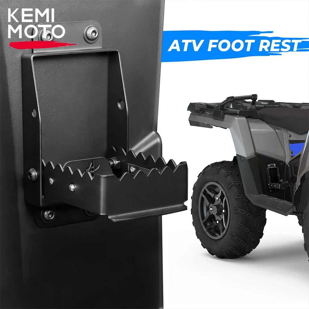 

ATV Passenger Foot Rest Compatible with Polaris Sportsman Scrambler Foreman Fourtrax for Cfmoto for Kawasaki Motorcycles Scooter