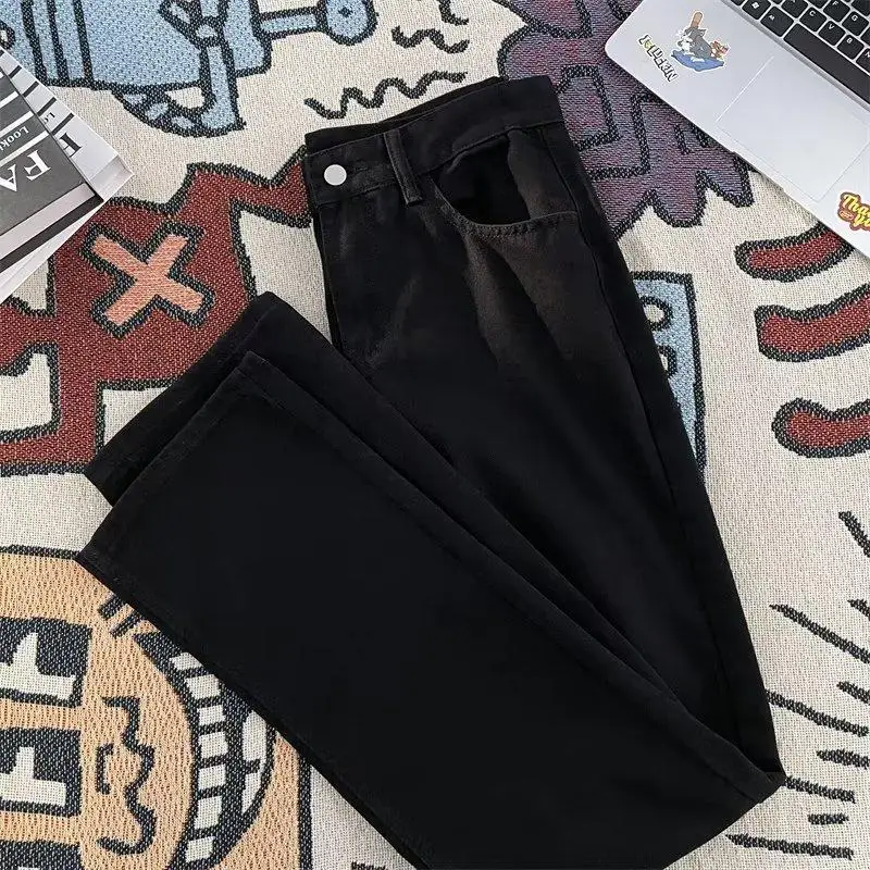 

Spring Bla American Sle Men's Jeans Cleanfit Trendy Brand Simple Match Loose Slimming Casual Micro Flared Pants