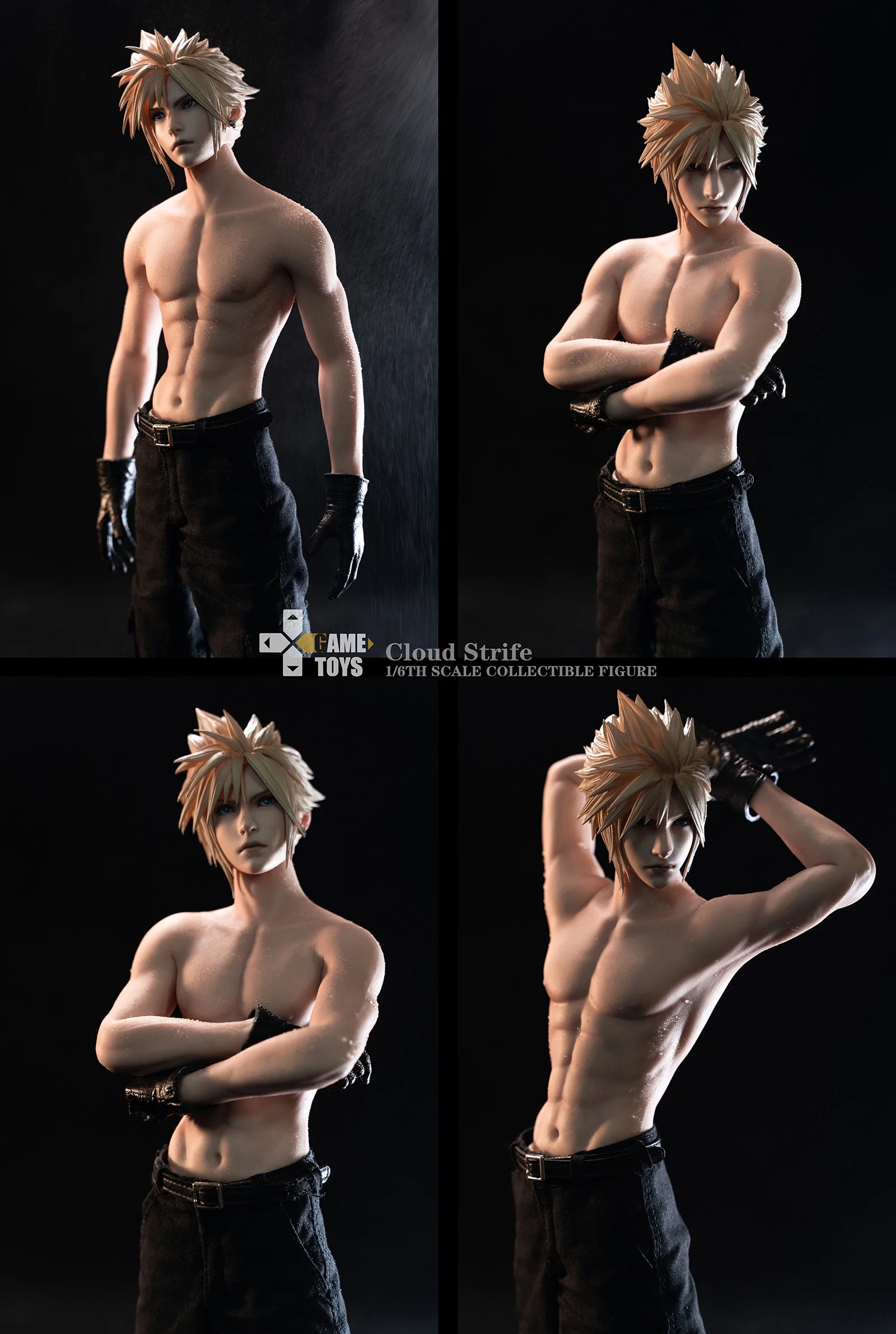 Cloud Strife e Fenrir Action Figure, Brinquedos AC Game, Original
