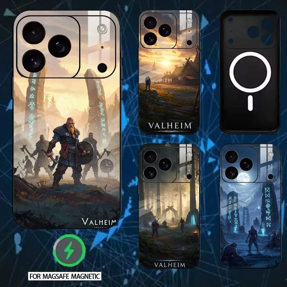 

Video Game V-Valheim Phone Case For iPhone 17/16/15/14/13/12/Plus/Pro/Max for Magnetic Wireless Charging