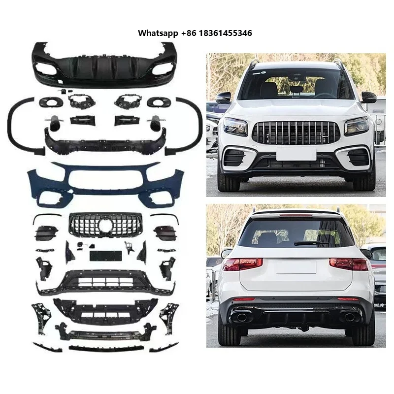 

For 2024 GLB X247 Car Modification Upgrade AMG35 Surround Front Bumper and Rear Bumper Body Kit Suitable